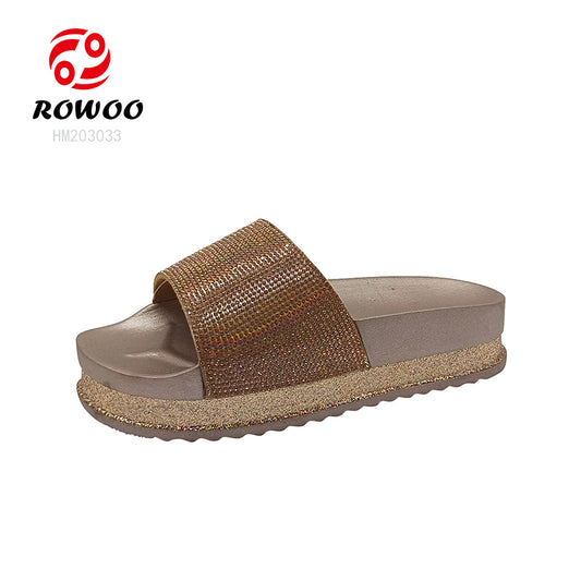 Handmade Women's Summer Slippers Custom Ladies Jewel Slides