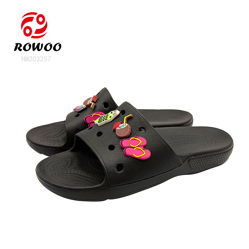 2024 Women's Open Toe Beach Slippers Beautiful Casual Outdoor Sandals with Decorations