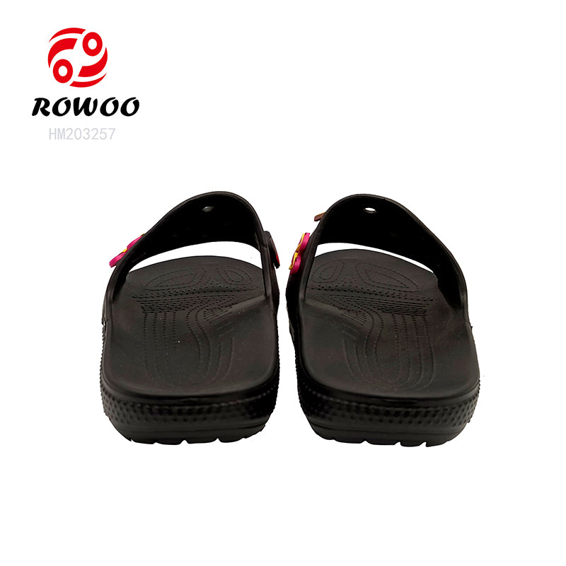 2024 Women's Open Toe Beach Slippers Beautiful Casual Outdoor Sandals with Decorations