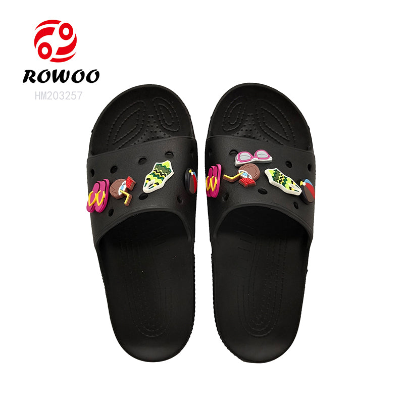 2024 Women's Open Toe Beach Slippers Beautiful Casual Outdoor Sandals with Decorations