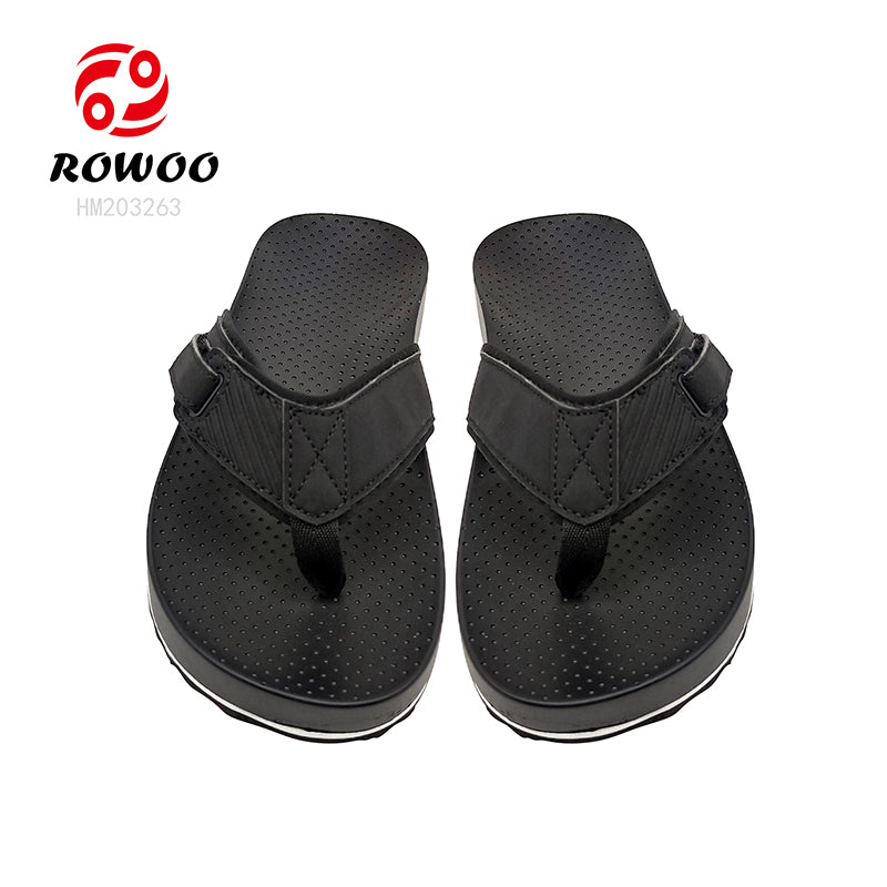 Men's Comfortable Rubber Beach Sandals Anti-Slip Outdoor Flip-Flops