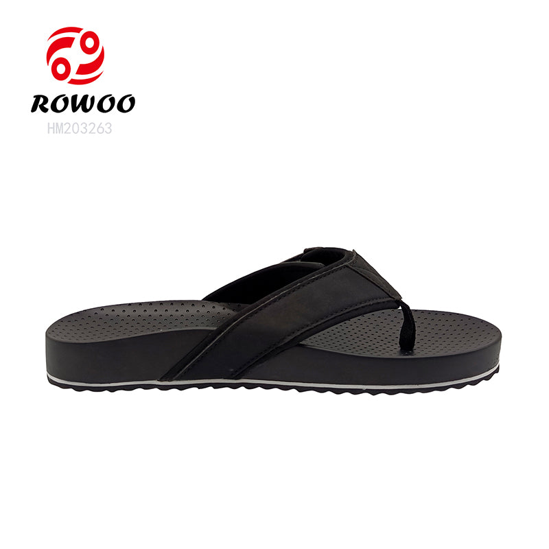 Men's Comfortable Rubber Beach Sandals Anti-Slip Outdoor Flip-Flops