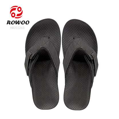Men's Comfortable Rubber Beach Sandals Anti-Slip Outdoor Flip-Flops