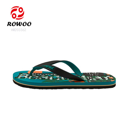 Printing Flip Flops Wholesale Embossed Customized Logo Slipper Shoes Summer Beach Thong Sandals
