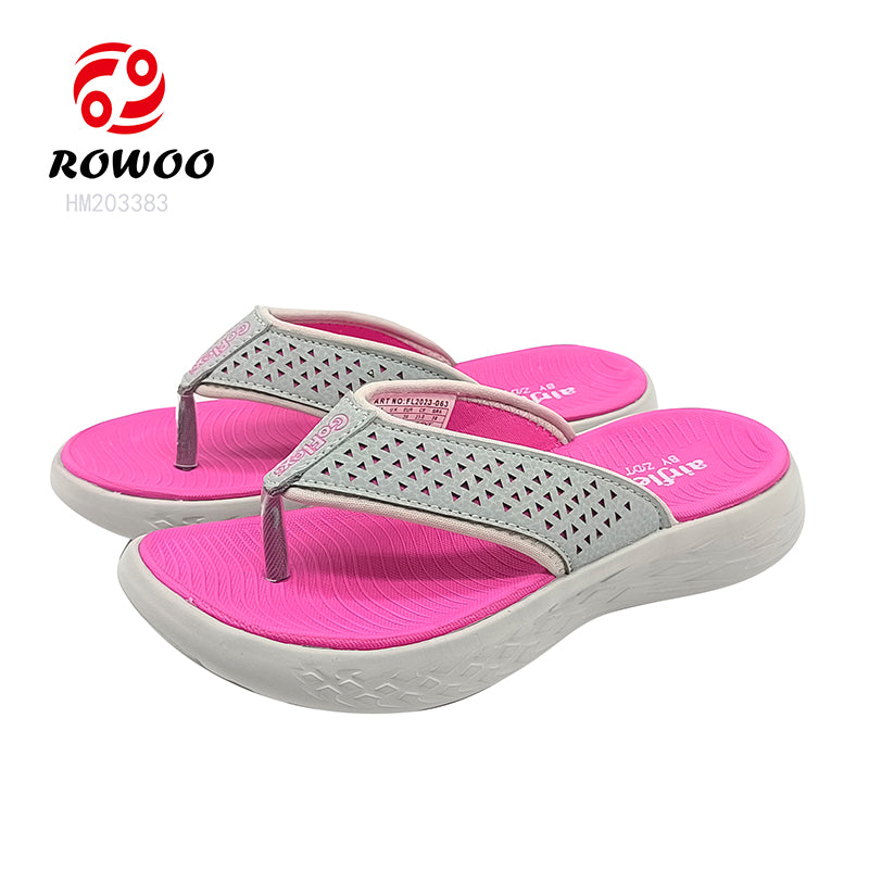 Ladies EVA Memory Beach Slippers Lightweight Summer Outdoor Shoes with round Toe Cushioning Breathable Design for Women