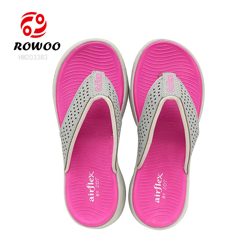 Ladies EVA Memory Beach Slippers Lightweight Summer Outdoor Shoes with round Toe Cushioning Breathable Design for Women