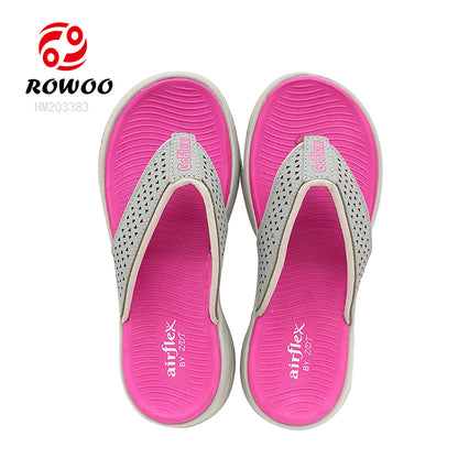 Ladies EVA Memory Beach Slippers Lightweight Summer Outdoor Shoes with round Toe Cushioning Breathable Design for Women
