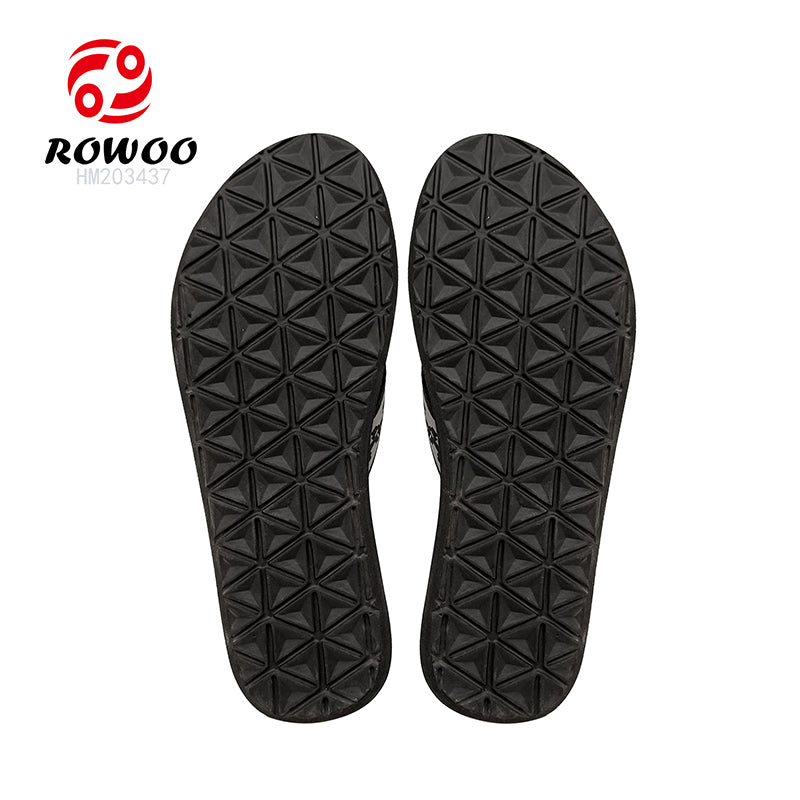Women's Sports EVA Comfortable Summer Heighten Woven Belt Flip-Flops