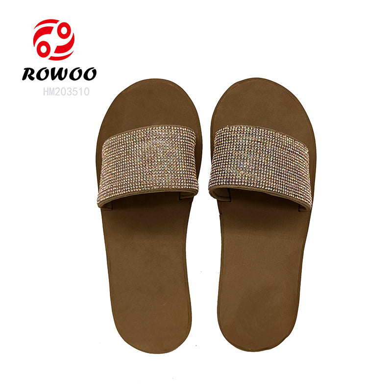 2024 Summer Women's High Quality Casual Wedge Flip Flops Lightweight Open Toe Slipper Pumps with round Custom Logo Beach Use