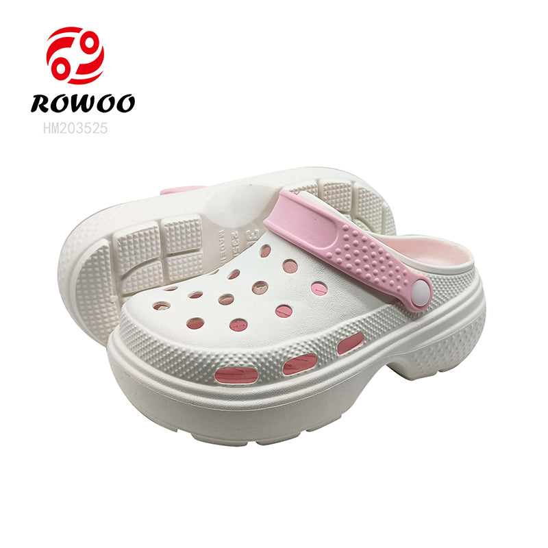 Ladies DIY Breathable High Heel Wedge Sandals Fashionable Platform High Quality EVA Outsole Summer Spring Garden Shoes