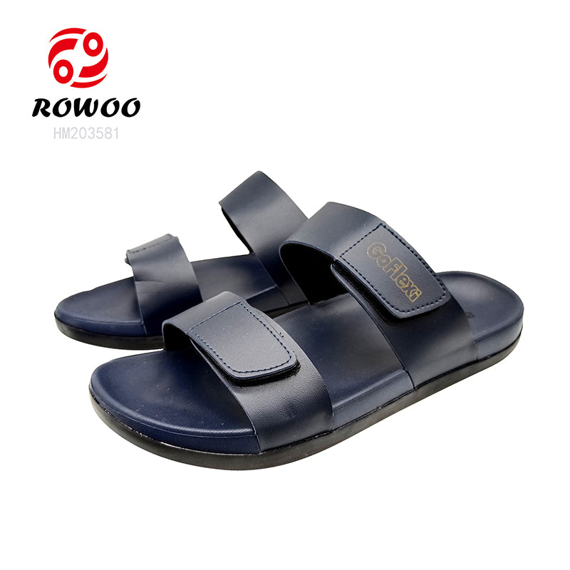 Leather Slipper Shoes Abrabic Sandals PU Soft Middle Sole Two Straps High Quality Men Outdoor Sandals Shoes