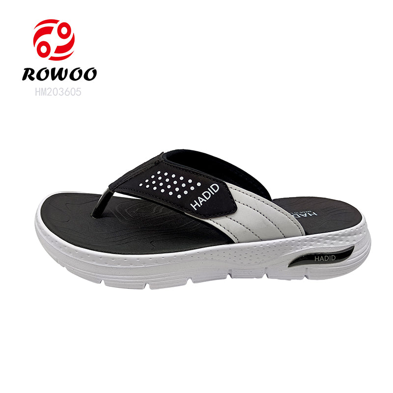 Factory Price Soft EVA Flip Flops Anti-slip Sport Thong Sandals Thick Bottom Air-cushion Men Summer Pool Shoes
