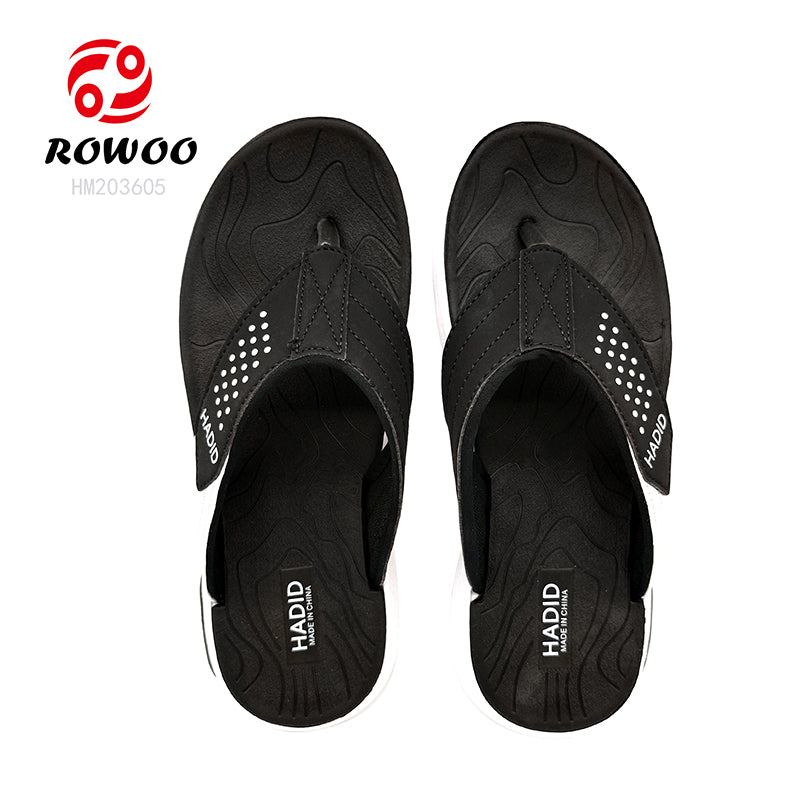 Factory Price Soft EVA Flip Flops Anti-slip Sport Thong Sandals Thick Bottom Air-cushion Men Summer Pool Shoes