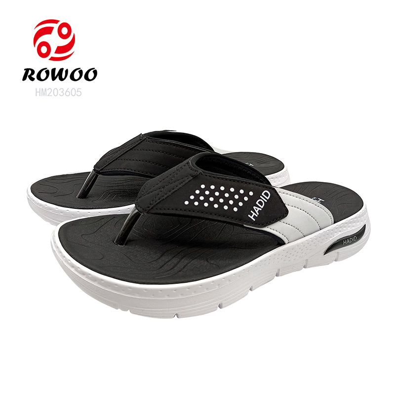 Factory Price Soft EVA Flip Flops Anti-slip Sport Thong Sandals Thick Bottom Air-cushion Men Summer Pool Shoes
