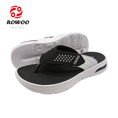 Factory Price Soft EVA Flip Flops Anti-slip Sport Thong Sandals Thick Bottom Air-cushion Men Summer Pool Shoes