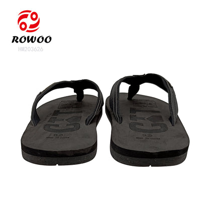 Custom Men's Casual Flip-Flops with Willow Leaf Print Soft Breathable Lightweight Outsole Anti-Slip Feature Summer Winter Spring