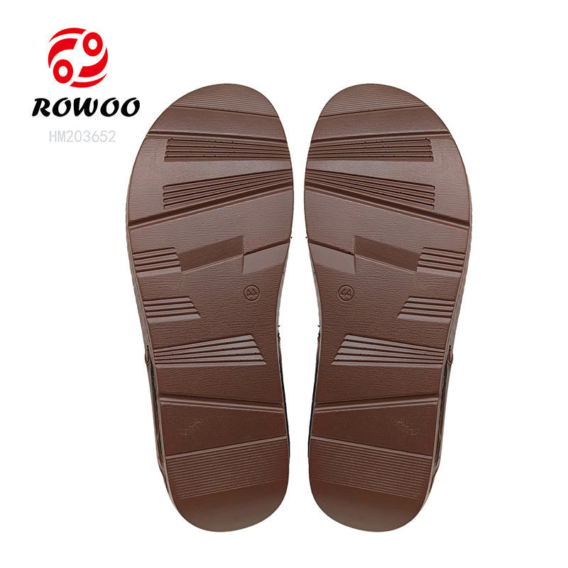 Pu Leather Men's Single Toe Sandals Soft Breathable High Quality Leather Arabian Shoes
