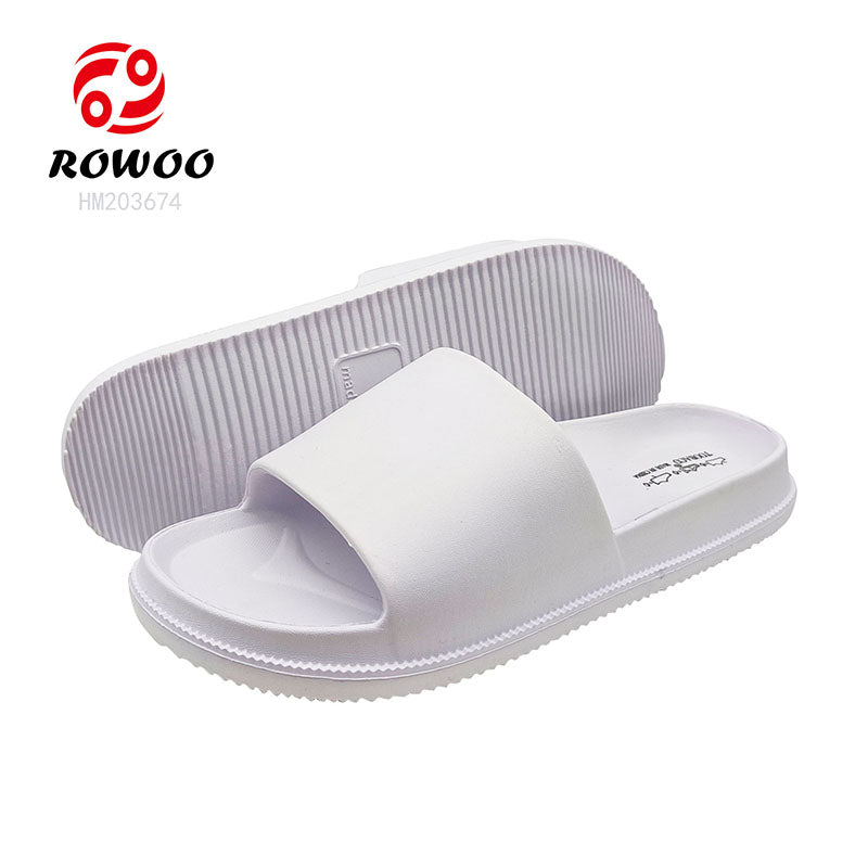 Customized Logo EVA Lightweight Women's Outdoor Flat Slide Slippers Indoor and Outdoor Use Personalized Logo