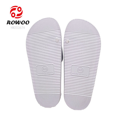 Customized Logo EVA Lightweight Women's Outdoor Flat Slide Slippers Indoor and Outdoor Use Personalized Logo