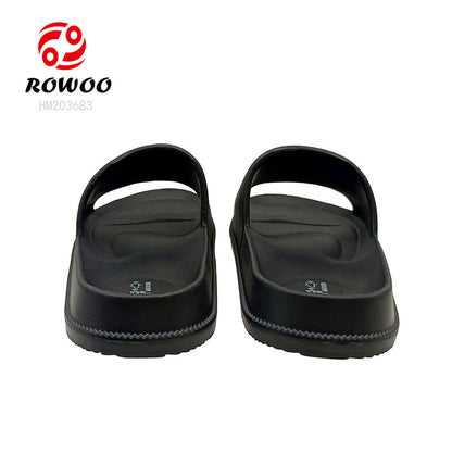 Men EVA Smooth Slippers Custom Logo Fashion Barefoot Personality Style Sandals