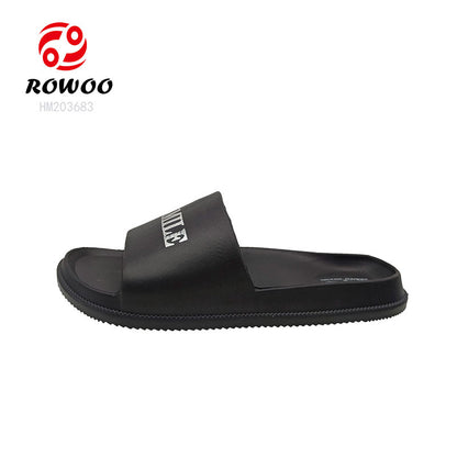 Men EVA Smooth Slippers Custom Logo Fashion Barefoot Personality Style Sandals