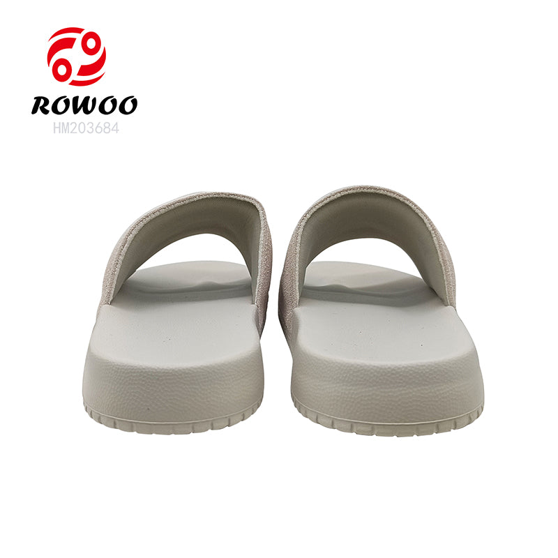 Unisex EVA Slippers Soft Suede Platform Sandals Custom Logo Summer Fashion Slide Slippers