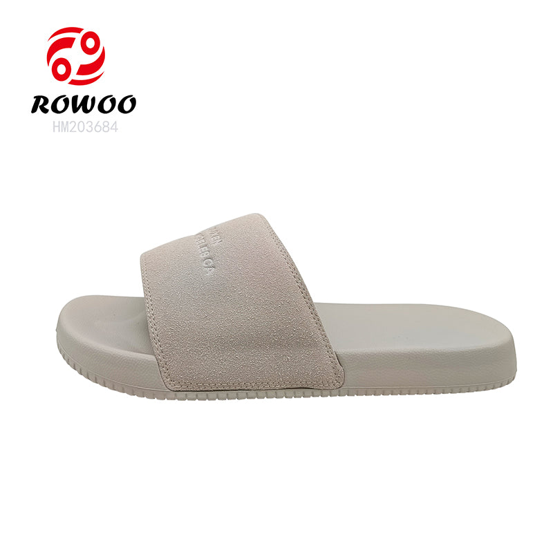 Unisex EVA Slippers Soft Suede Platform Sandals Custom Logo Summer Fashion Slide Slippers