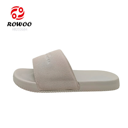 Unisex EVA Slippers Soft Suede Platform Sandals Custom Logo Summer Fashion Slide Slippers