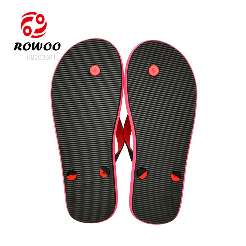 Wholesale Men's EVA Printed Deodorant Trend Custom LOGO Summer Barefoot Flip-Flops