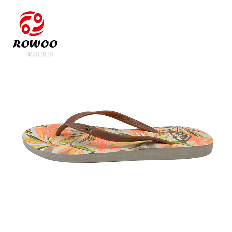 Women EVA Elegant Floral Print Summer Beach Vacation Flip-flops