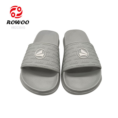 Women's Embossment Printed LOGO EVA Summer Grey Cool Beach Slippers