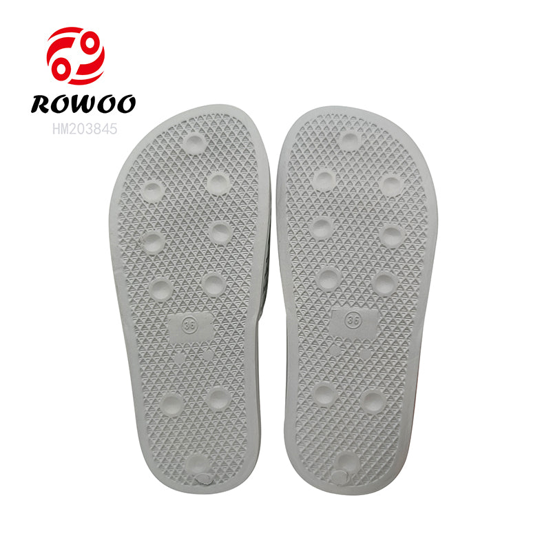 Women's Embossment Printed LOGO EVA Summer Grey Cool Beach Slippers