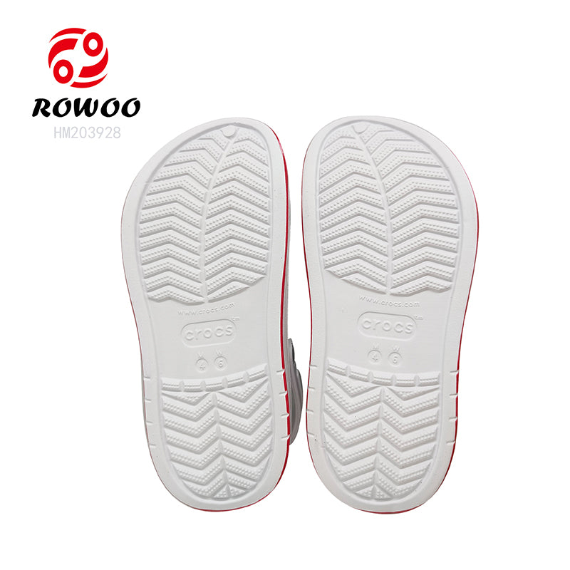 Unisex White Summer Casual Beach Crocsshoes Custom Color Anti Slip Clogs