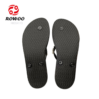 Cheap Price Flip Flops EVA Thong Sandals Bead Decorate Straps Fashion Slipper Shoes