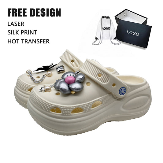Wholesale Women’s Summer Clog Sandals | Eva Anti-Slip Nurse Beach Platform Slippers – OEM Factory