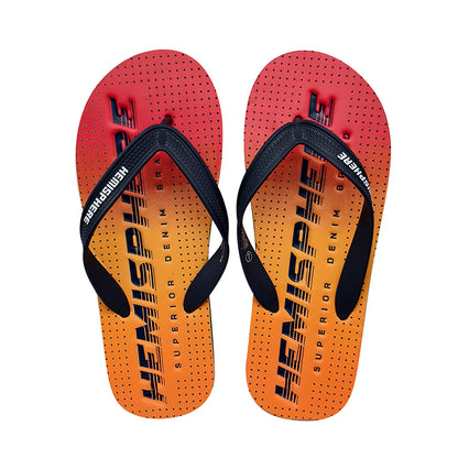 Sunset Men Embossed Logo Flip Flops Beach Slipper Shoes