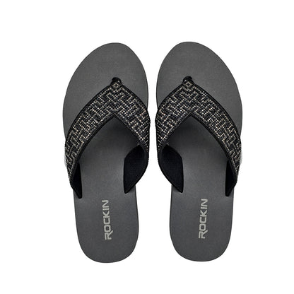 OEM Custom Logo Flip Flops for Women EVA Sole Beach