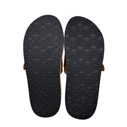 Customized Logo Men PU Slipper Shoes Fashion Slide Shoes Wholesale Cheap Price