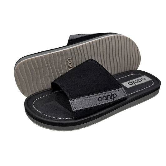 Men PU Slide Sandals EVA+TPR Sole Custom Logo Wholesale