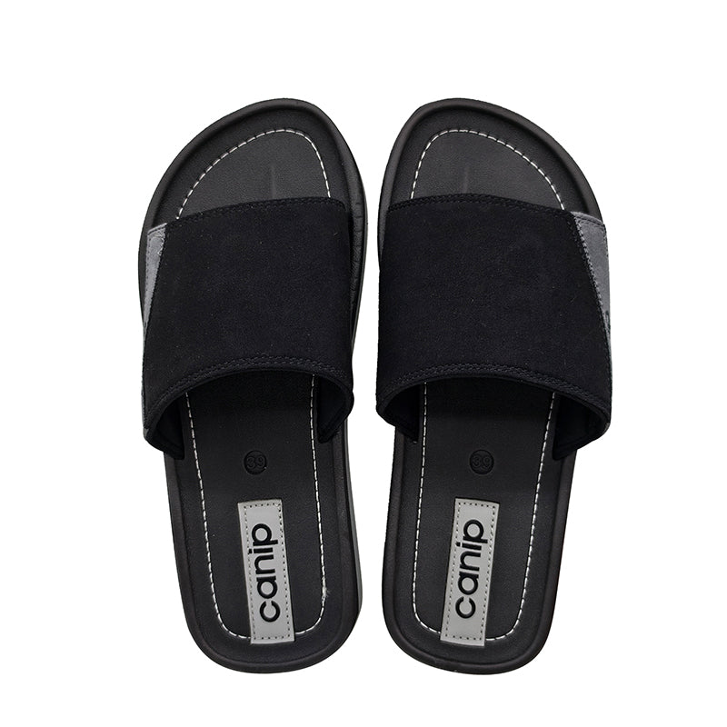 Men PU Slide Sandals EVA+TPR Sole Custom Logo Wholesale