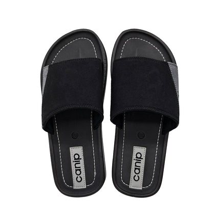 Men PU Slide Sandals EVA+TPR Sole Custom Logo Wholesale
