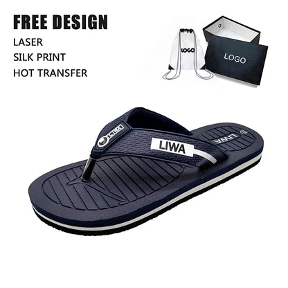 Custom Men‘s Non-Slip EVA Flip Flops – Lightweight Beach Sandals
