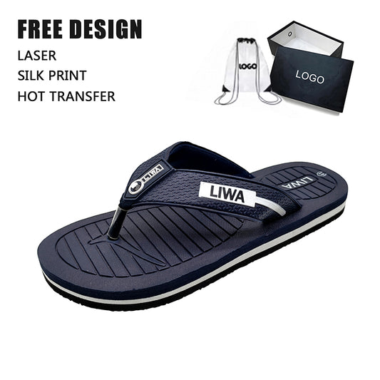 Custom Men‘s Non-Slip EVA Flip Flops – Lightweight Beach Sandals