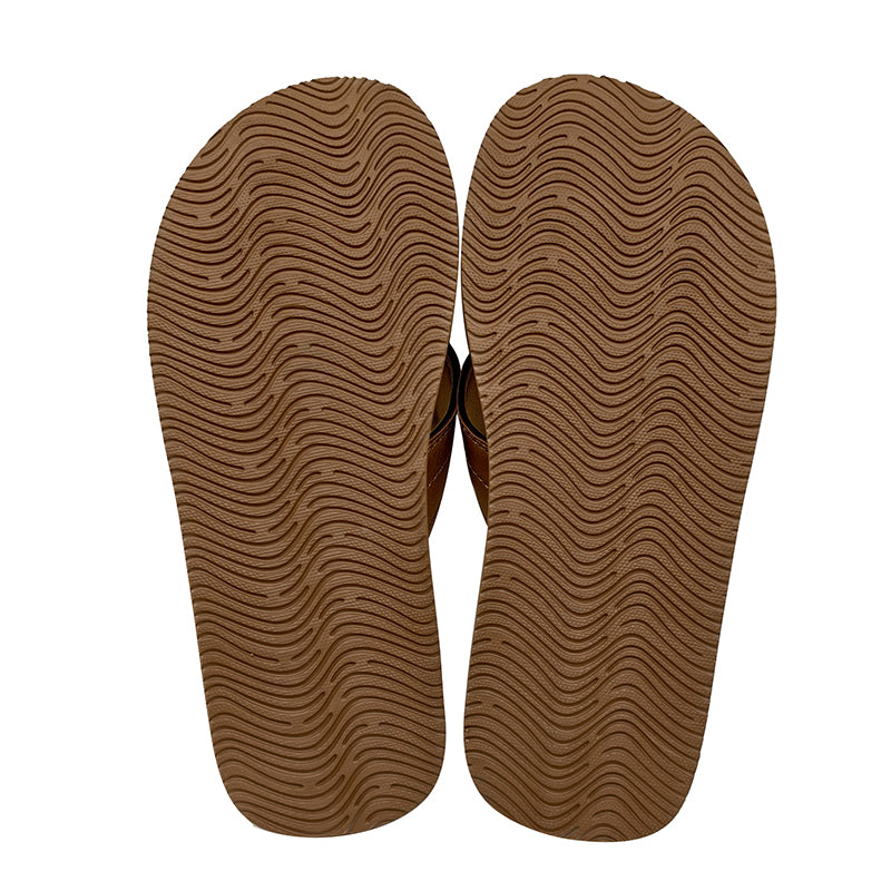 Custom Men's PU Strap Flip Flops | OEM EVA Sole & Non-slip for Wholesale