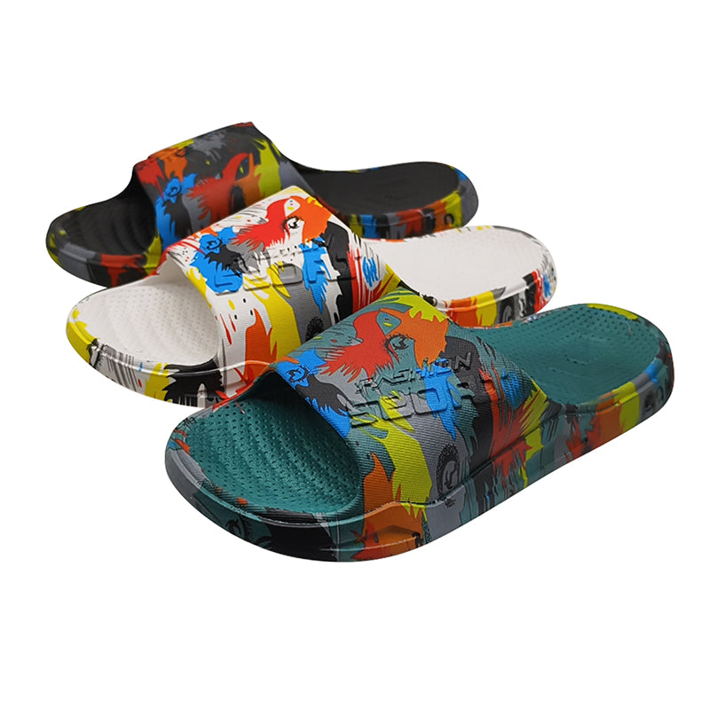 Wholesale Custom EVA Injection Molded Slide Slippers for Men