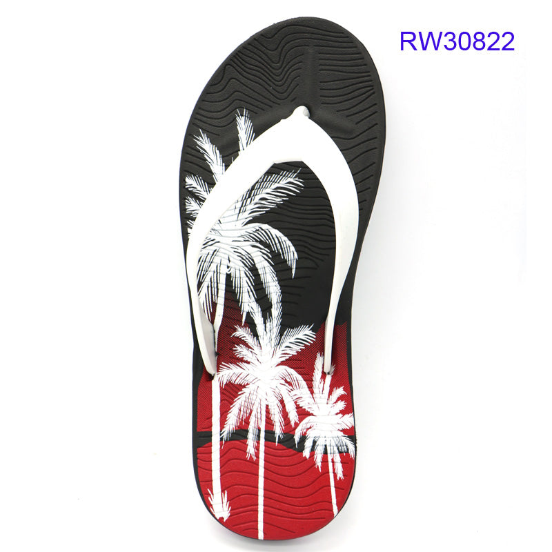 Men Flip Flops Thong Sandals Transfer Printing