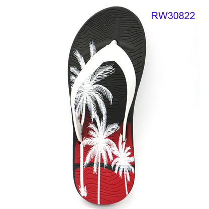 Men Flip Flops Thong Sandals Transfer Printing