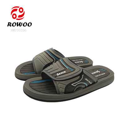 Customized open toe washable men slide sandals