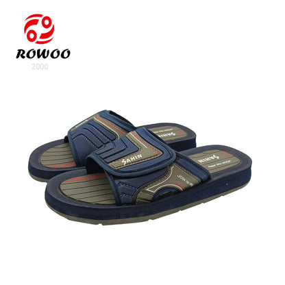 Customized open toe washable men slide sandals
